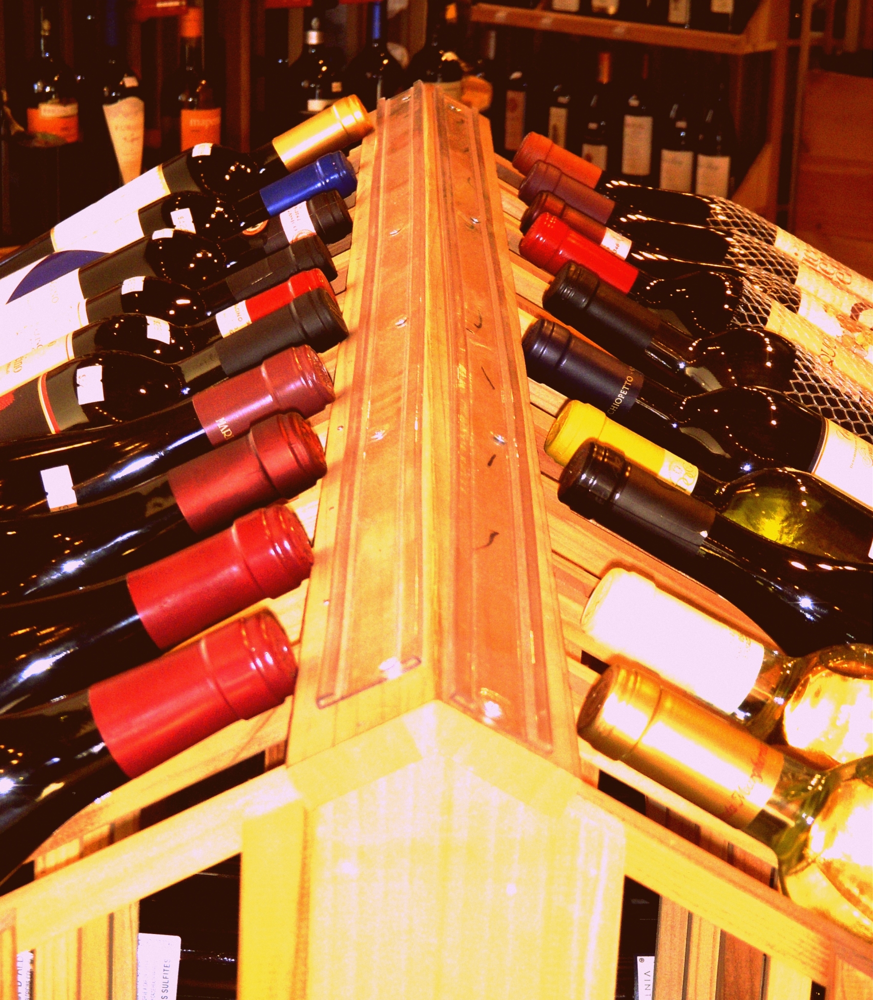 Selección de etiquetas de vino