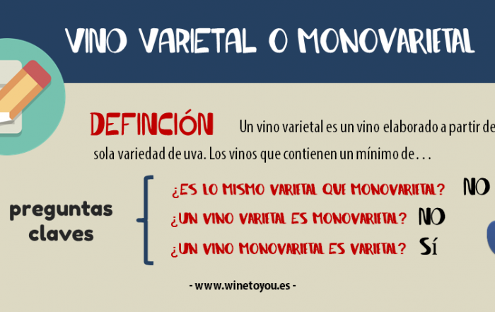 vino varietal o monovarietal