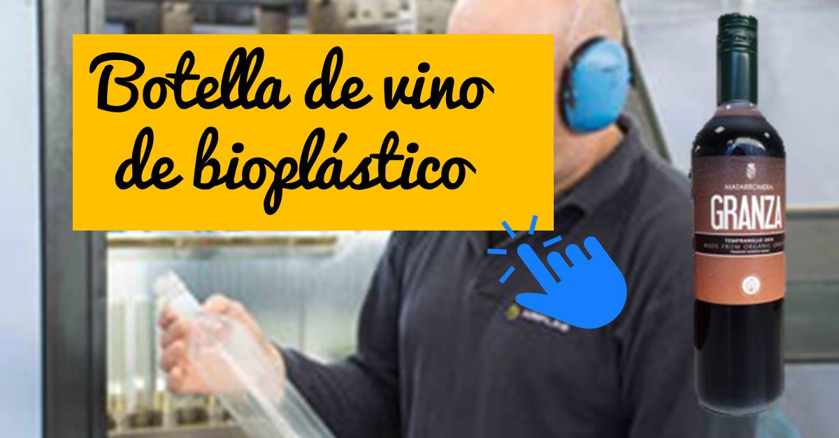 matarromera y la botella de vino de bioplástico