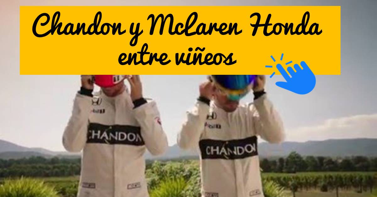 Alonso y Button entre viñedos Chandon