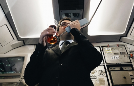 cata de vino en avion